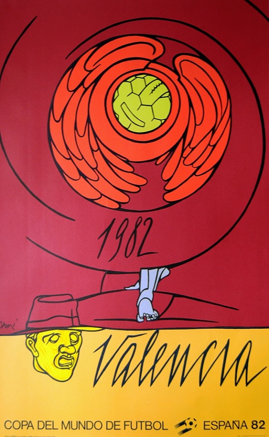 Cartel de Valerio Adami. Mundial 82