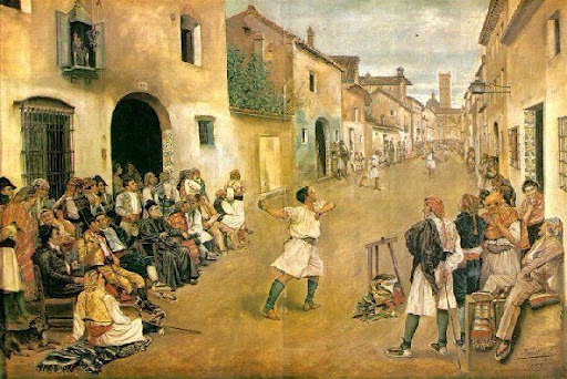 José Bru. Partida de pilota. Museo San Pío V