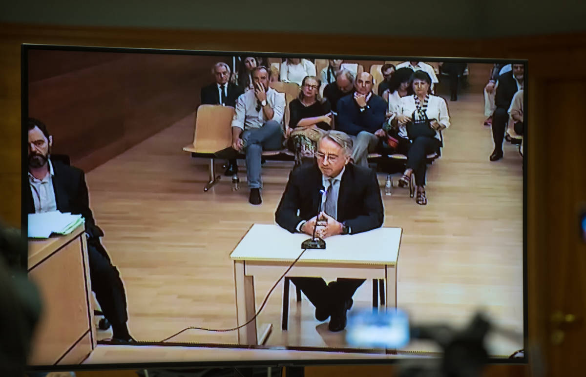 Vicente Sala, durante el interrogatorio del fiscal