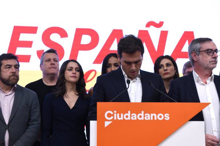 Albert Rivera, el gran derrotado. Foto: EFE