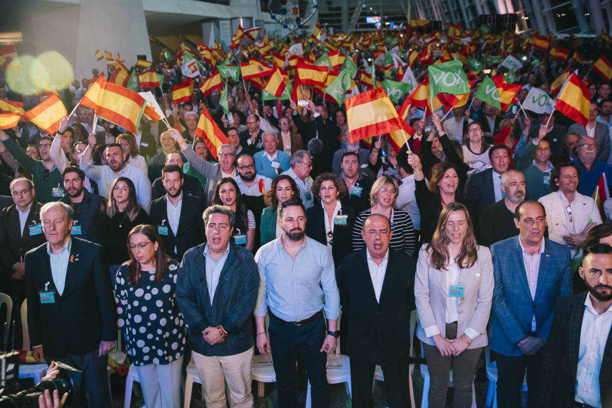 Mitin de Vox en Cacsa en la pasada campaña. Foto: KIKE TABERNER