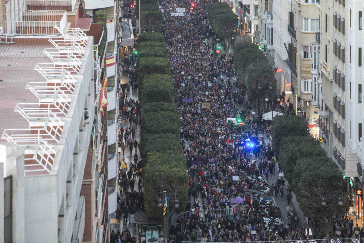 Manifestación 8 de marzo de 2018. Foto: EVA MAÑEZ