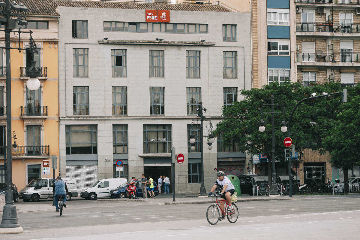 Edificio de la calle Blanquerías que vendió el PSPV-PSOE. Foto: KIKE TABERNER