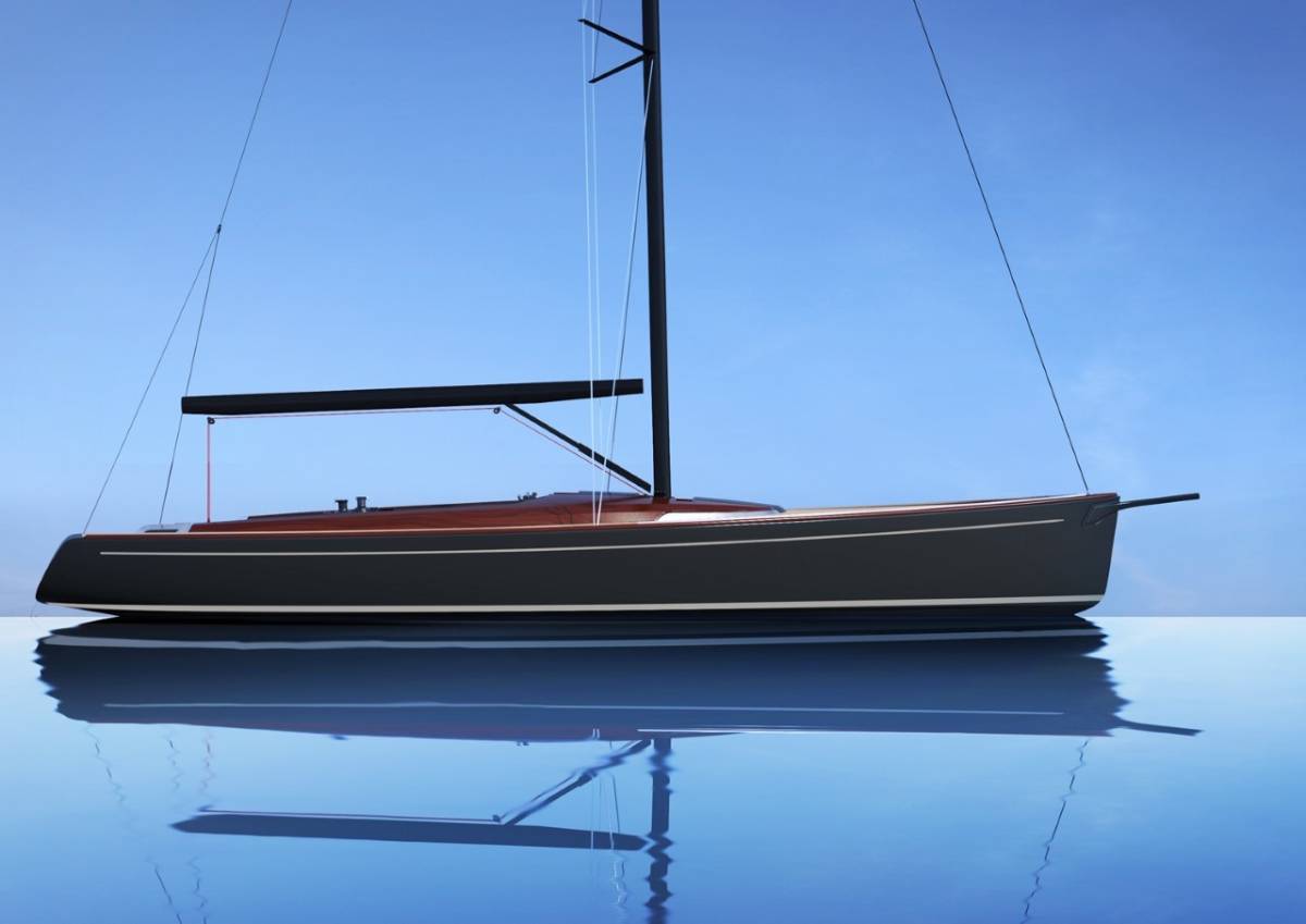 A sailing boat designed by Peugeot Design Lab, Michele Molino and Latitude 46