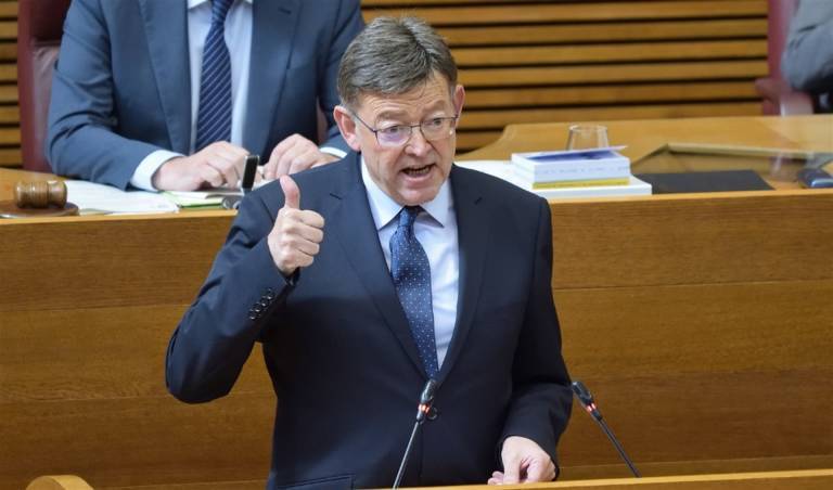 Puig, en una comparecencia en Les Corts. Foto: INMA CABALLER/CORTS