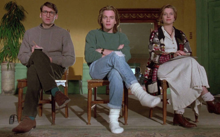 Christopher Eccleston, Ewan McGregor y Kerry Fox en Shallow Grave de Danny Boyle
