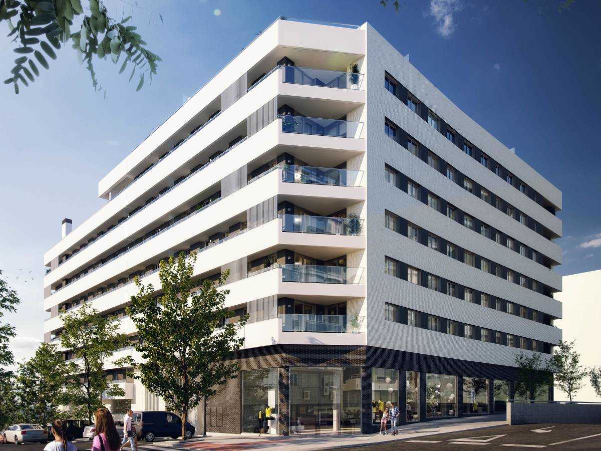 Recreación del futuro edificio Adamar, que promueve Metrovacesa en Benalúa Sur