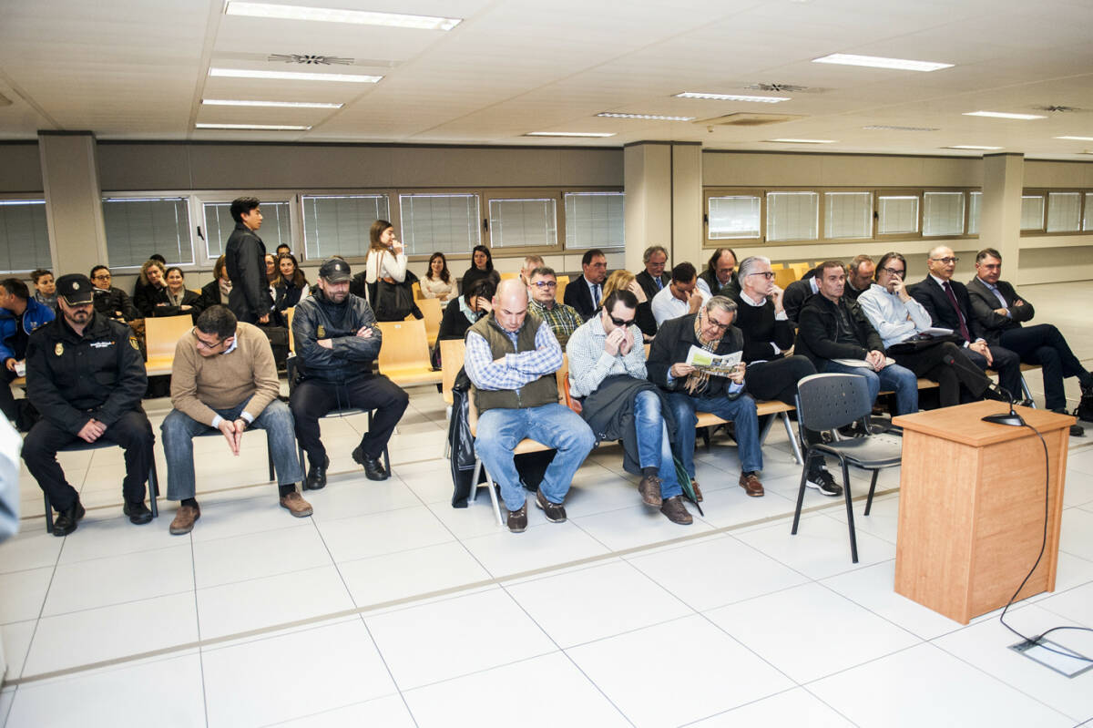 Primera sesión del juicio de Emarsa en 2013. Foto: EVA MÁÑEZ