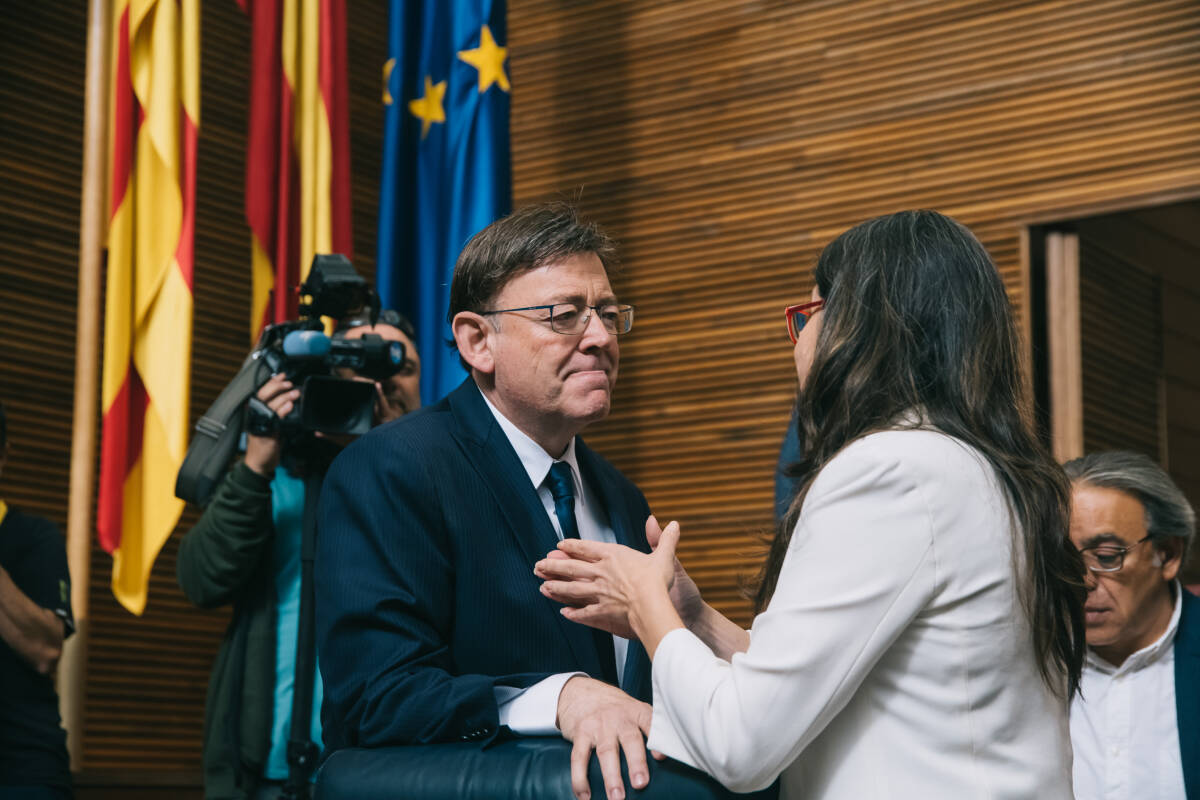 Puig y Oltra en una imagen de archivo. Foto: KIKE TABERNER