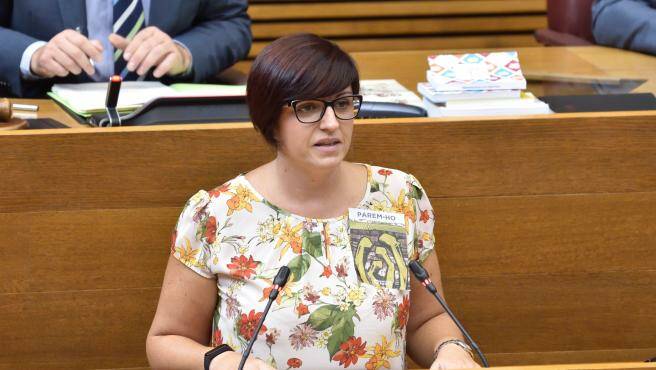 La diputada de EU Estefanía Blanes. Foto: INMA CABALLER/CORTS