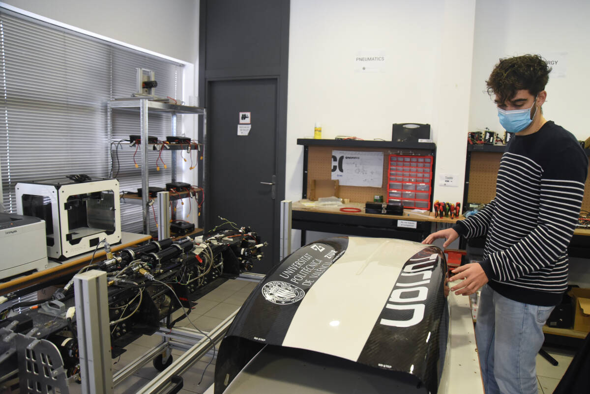 Prototipo Turian de Hyperloop UPV. Foto: EDUARDO MANZANA