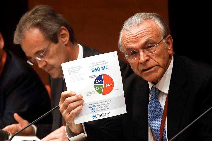 Jordi Gual e Isidre Fainé. Foto. EFE/ Quique García