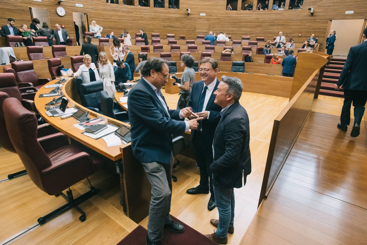 Vicent Soler junto al president de la Generalitat, Ximo Puig. Foto: KIKE TABERNER