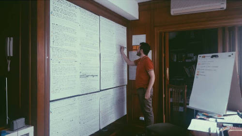 Parte del proceso de elaboración de Whymaps