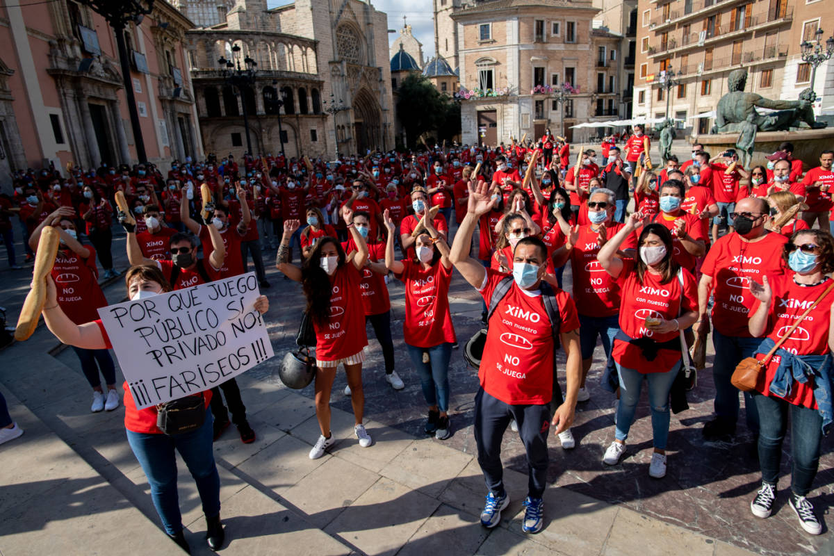 Manifestación contra la Ley del Juego. Foto: KIKE TABERNER