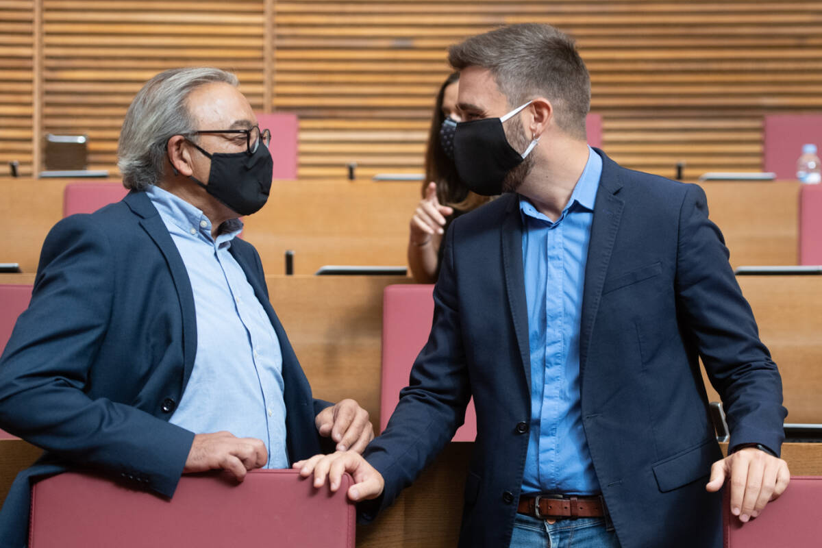 Los síndics de PSPV y Compromís, Manolo Mata y Fran Ferri. Foto: KIKE TABERNER
