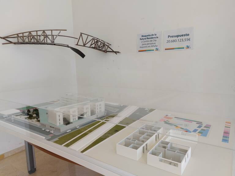 Maqueta de la Residencia y Centro de Día para personas mayores de Alfafar