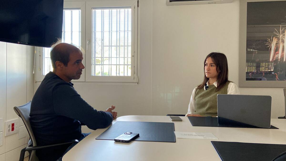 Caballer, en un momento de la entrevista. Foto: VP