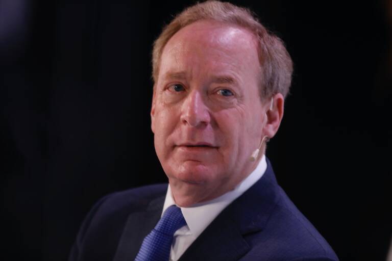 El presidente de Microsoft, Brad Smith. Foto: CÉZARO DE LUCA/EP