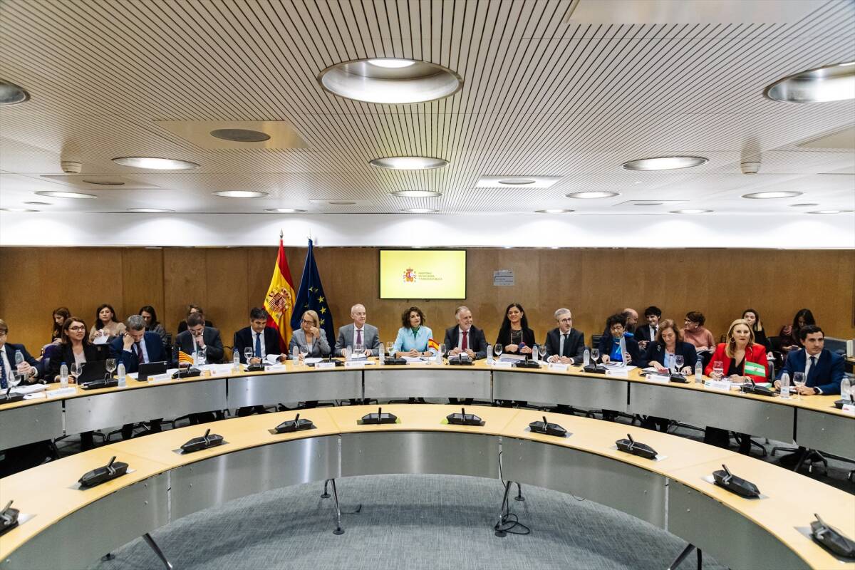 Reunión del CPFF, este lunes en Madrid. Foto: CARLOS LUJÁN/EP