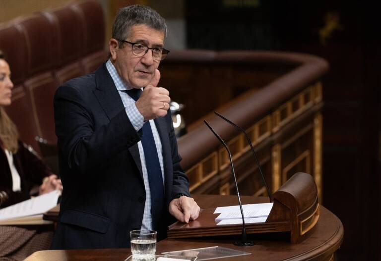El portavoz del PSOE en el Congreso, Patxi López. Foto: EDUARDO PARRA/EP