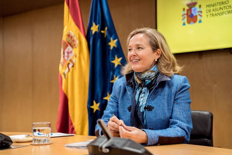 Nadia Calviño. Foto: GABRIEL LUENGAS/EP