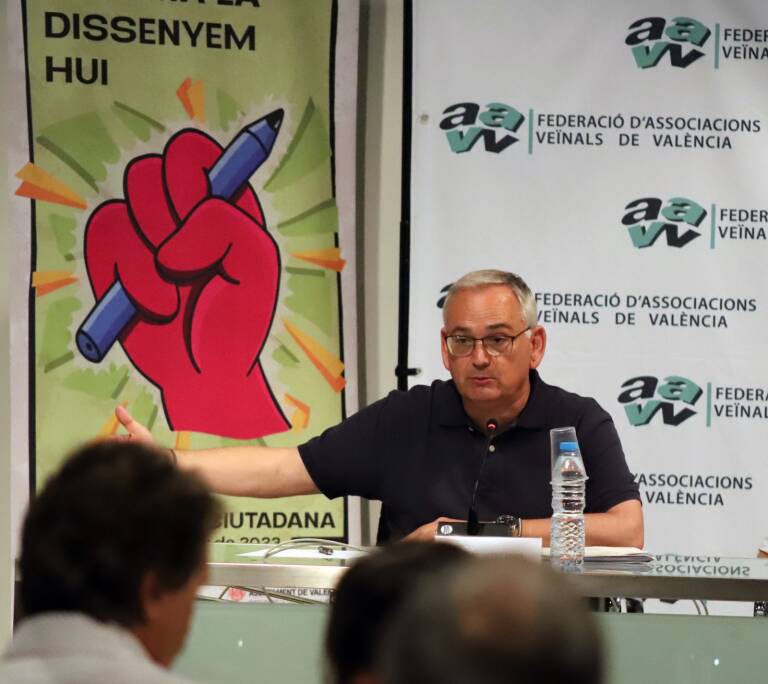 El catedrático de Geografía Humana, Josep Vicent Boira. Foto: Federació d'Associacions Veïnals de València