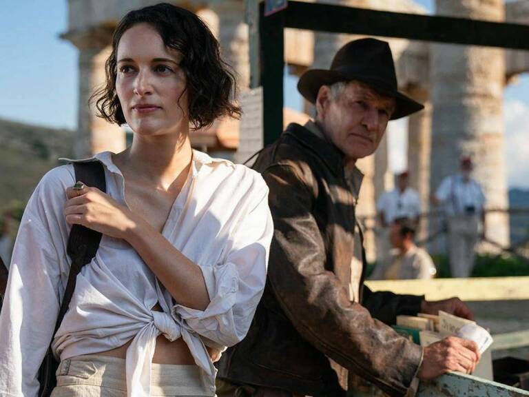Indy y su ahijada y ¿relevo generacional? Phoebe Waller-Bridge. Foto: PARAMOUNT