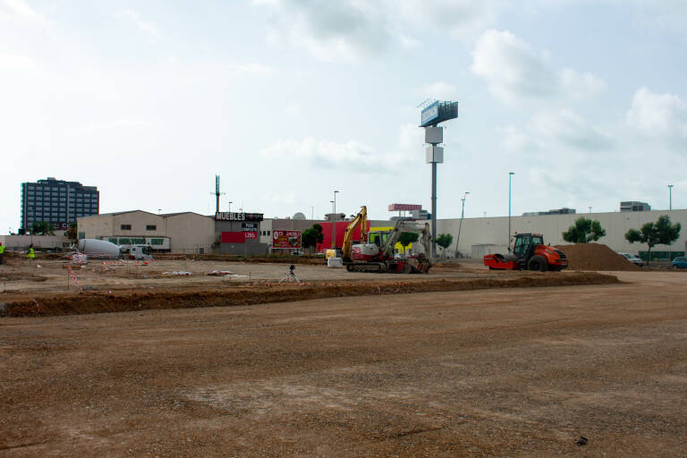 Zona comercial en obras. Foto: Ajuntament d'Alfafar
