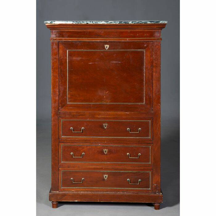 Mueble secreter a battant estilo Luís XVI