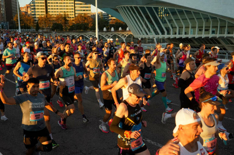 Imagen de archivo de un maratón en València. Foto: EDUARDO MANZANA
