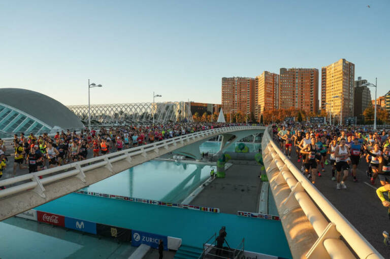 Imagen de archivo de un maratón en València. Foto: EDUARDO MANZANA