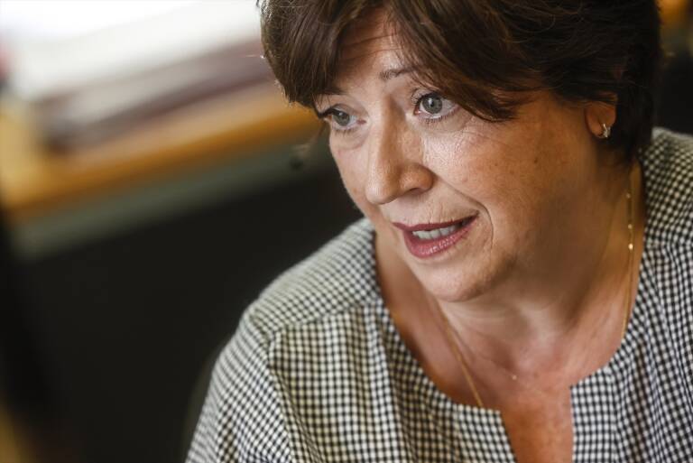 La presidenta de la Academia Valenciana de la Lengua, Verónica Cantó. Foto: ROBER SOLSONA/EP