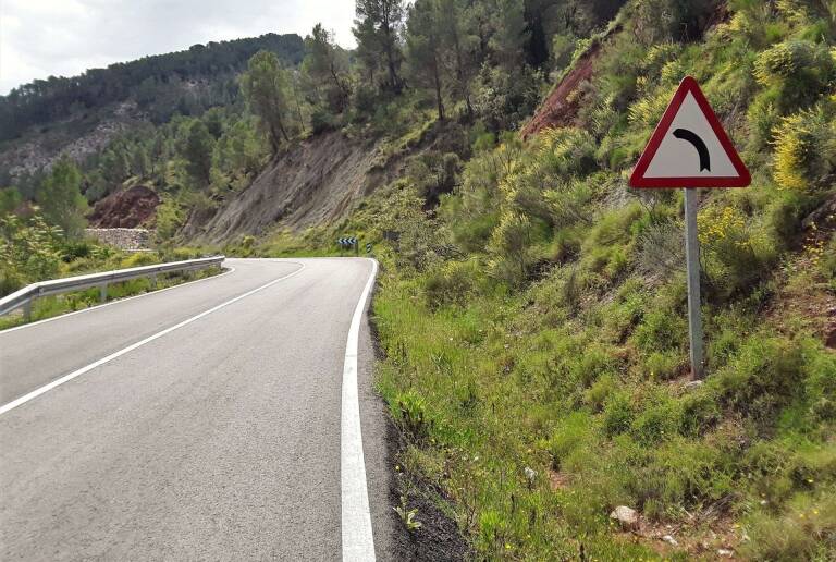 Carretera CV-580, en una imagen de archivo. Foto: DIPUTACIÓN DE VALENCIA