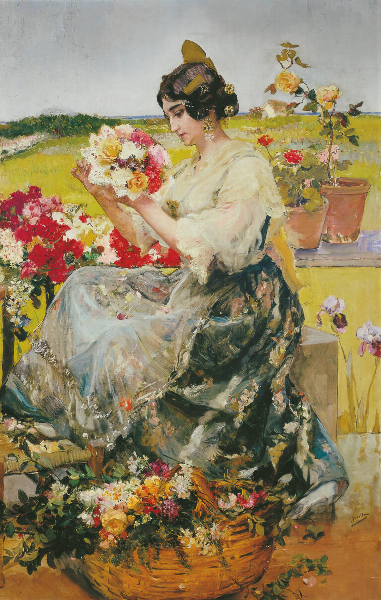Joaquín Sorolla y Bastida. La primavera o Labradora valenciana, (h. 1900).  © Museo de Bellas Artes de Valencia.