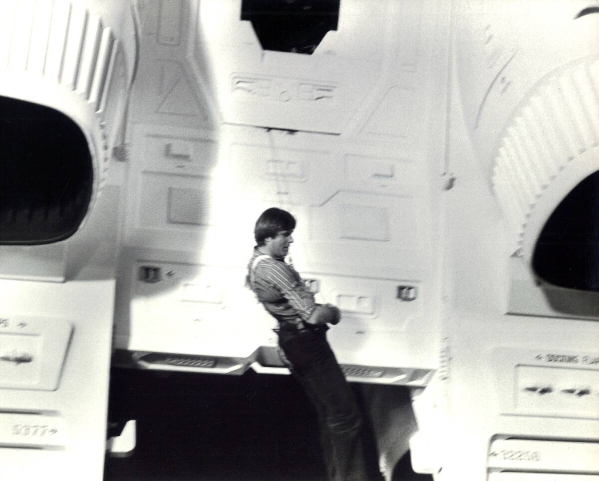 Probando las cuerdas del set de 'Alien'