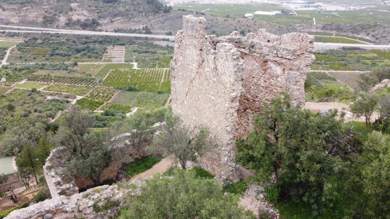 Panorámica de la llanura desde los restos de El Rebollet.