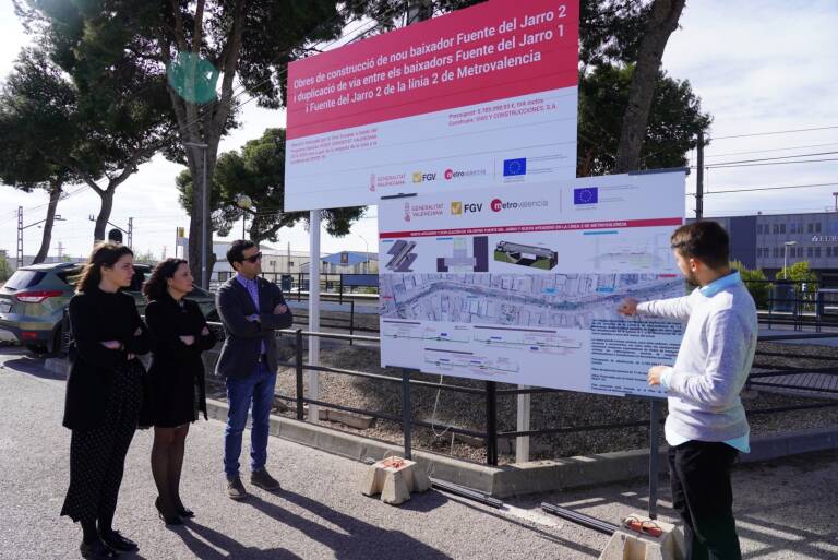 Presentación de las obras en el apeadero Fuente del Jarro. Foto: GVA