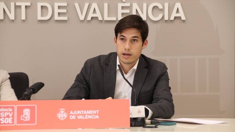 El edil del PSPV-PSOE en el Ayuntamiento de València Borja Sanjuán. Foto: PSPV-PSOE