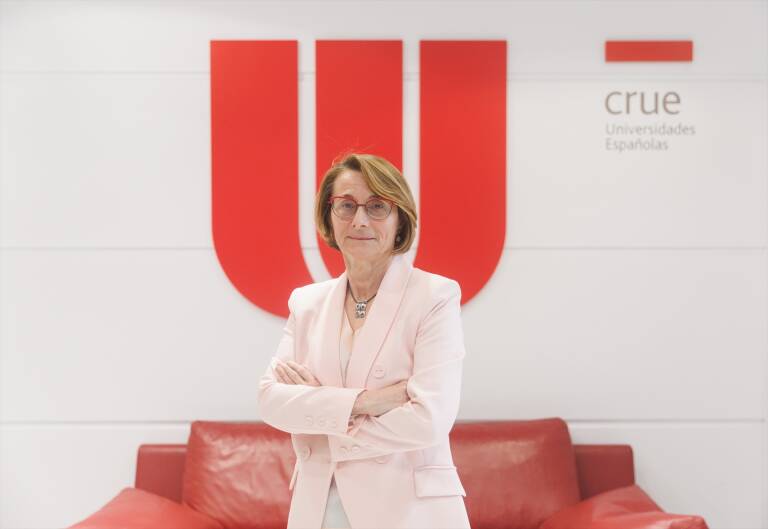 La presidenta de CRUE, Eva Alcón. Foto: EDUARDO PARRA/EP