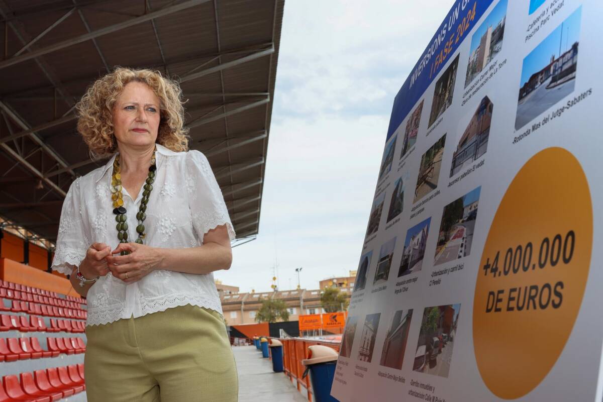La Alcaldesa Amparo Folgado presenta la primera fase de inversiones previstas en 2024. Foto: Ajuntament de Torrent