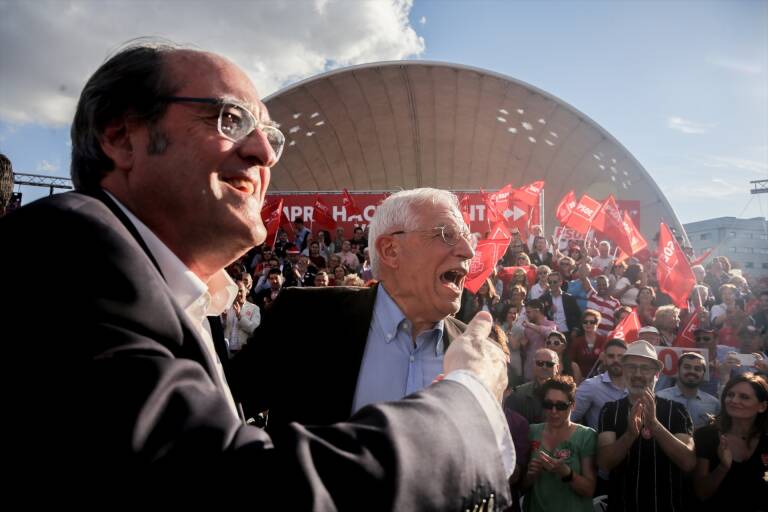 Borrell en la campaña de 2019. Foto: Ricardo Rubio / Europa Press