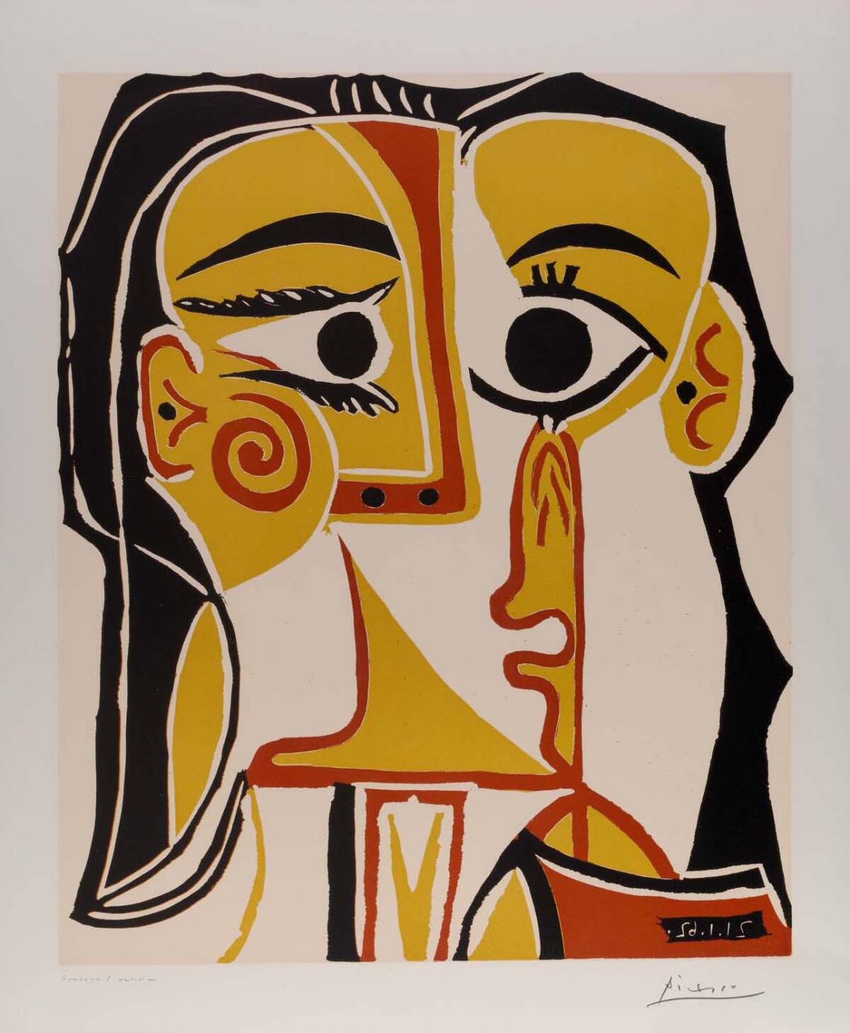 Pablo Picasso. 'Retrato estlizado de Jacqueline', 1962. Colección Fundación Bancaja