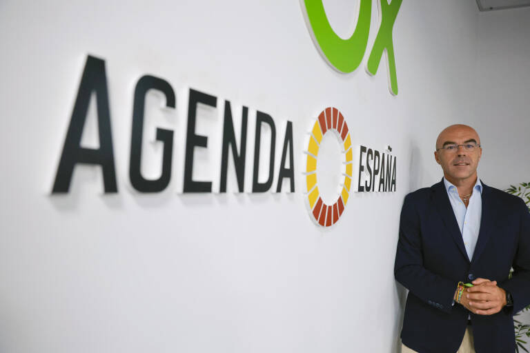 Jorge Buxadé, durante la entrevista. Foto: EFE/ZIPI ARAGON