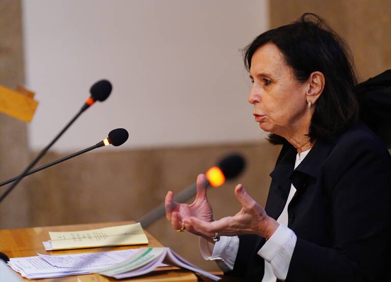 La expresidenta del Tribunal Constitucional María Emilia Casas. Foto: ÁLVARO BALLESTEROS/EP