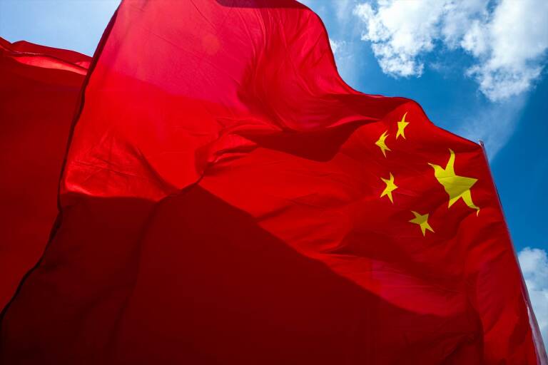 Una bandera de China. Foto: EUROPA PRESS/CONTACTO/KEITH TSUJI