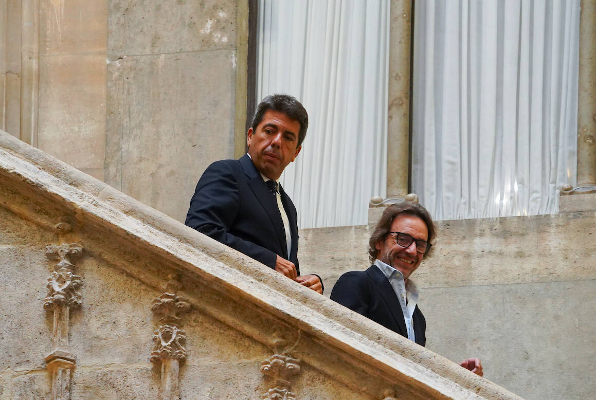 Carlos Mazón y José Manuel Cuenca. Foto: EDUARDO MANZANA