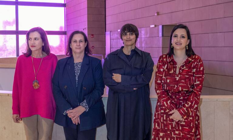 Marta Alonso, Pilar Tébar, Sonia Martínez, y María Ayuso. Foto: IVAM.